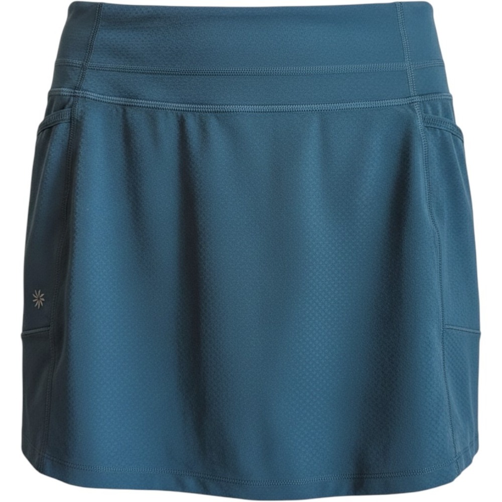 Athleta Slate Blue Active Running Tennis Skort Womens S Pockets Mesh Skirt